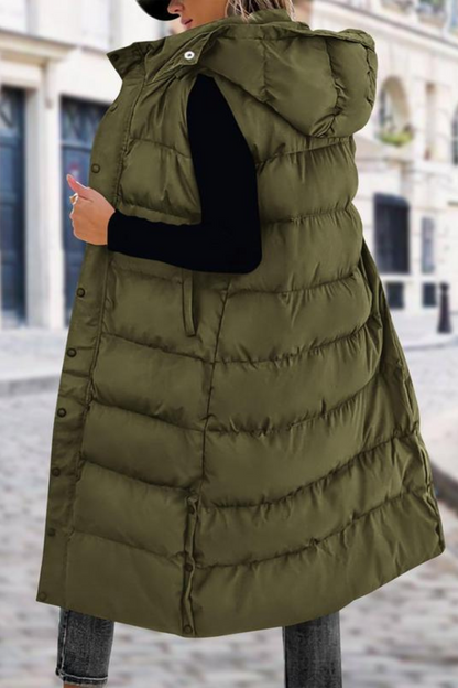 MIU Long Puffer Vest